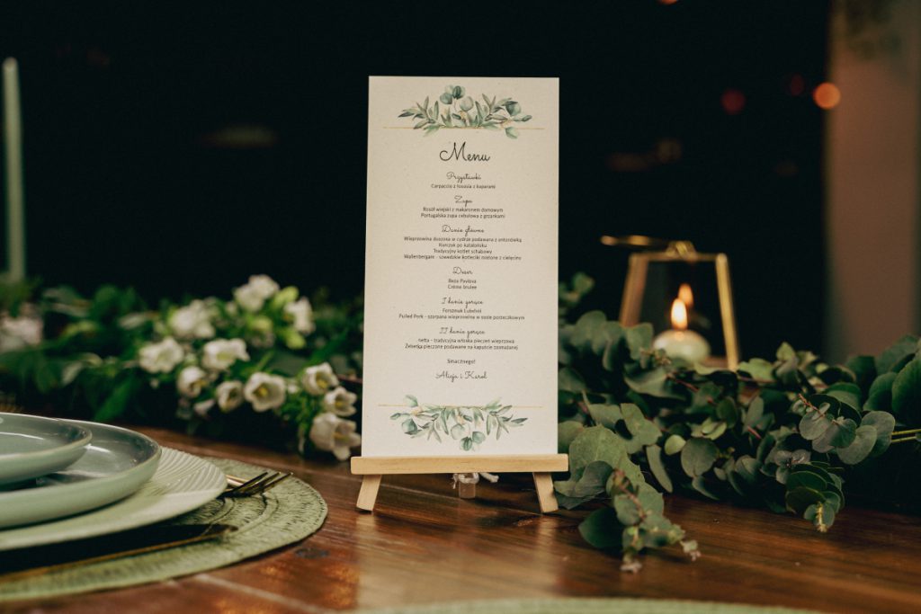 Menu weselne